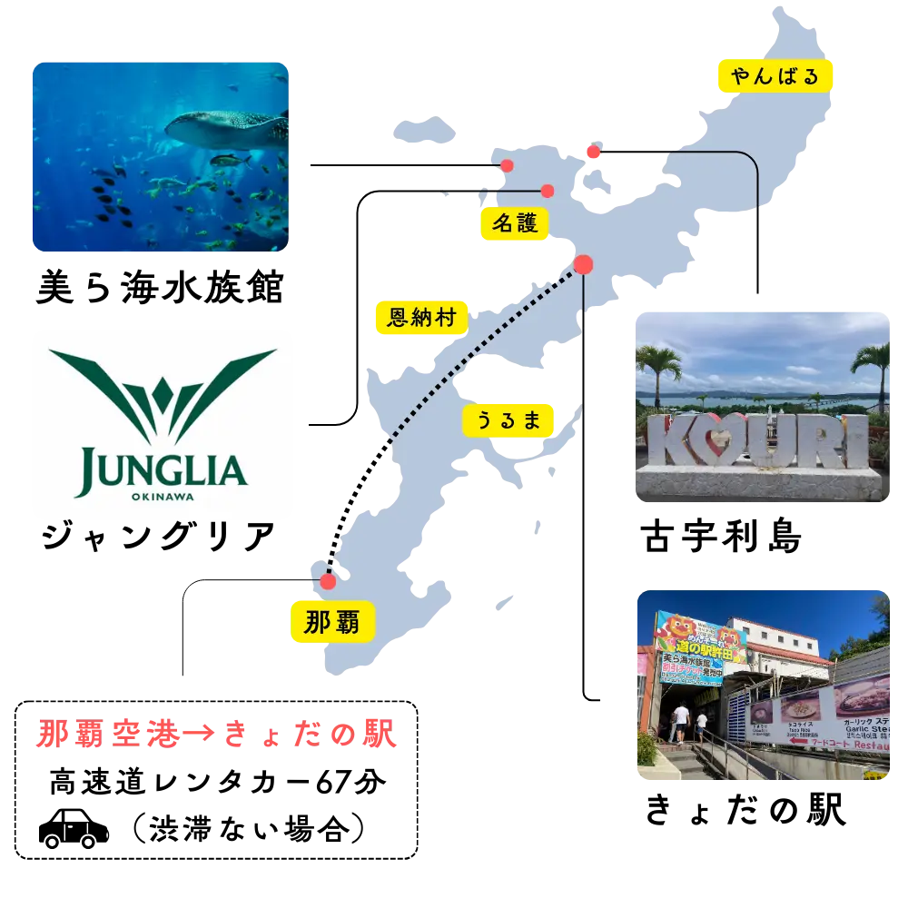 許田道の駅の周辺マップ