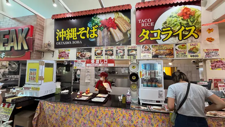 許田道の駅の店内レストラン