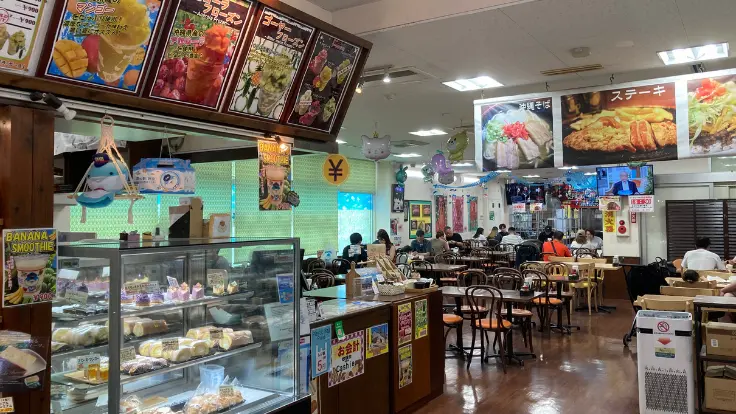 許田道の駅の店内レストラン