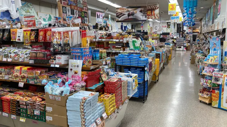 許田道の駅店内お土産売り場