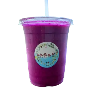 土花土花の農園で育ったドラゴンフルーツとスムージーのイメージロゴ