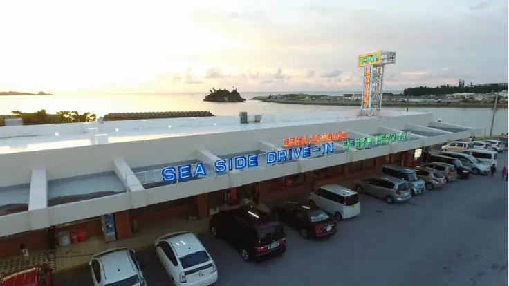 シーサイドのサンセット風景