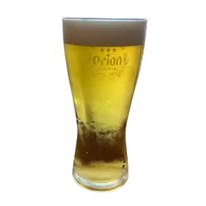 沖縄観光グルメ｜オリオンビールのイラスト