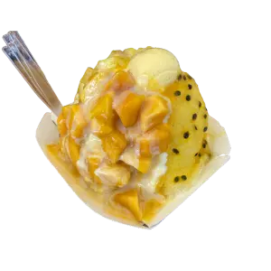 沖縄観光スイーツ｜南国かき氷のイラスト